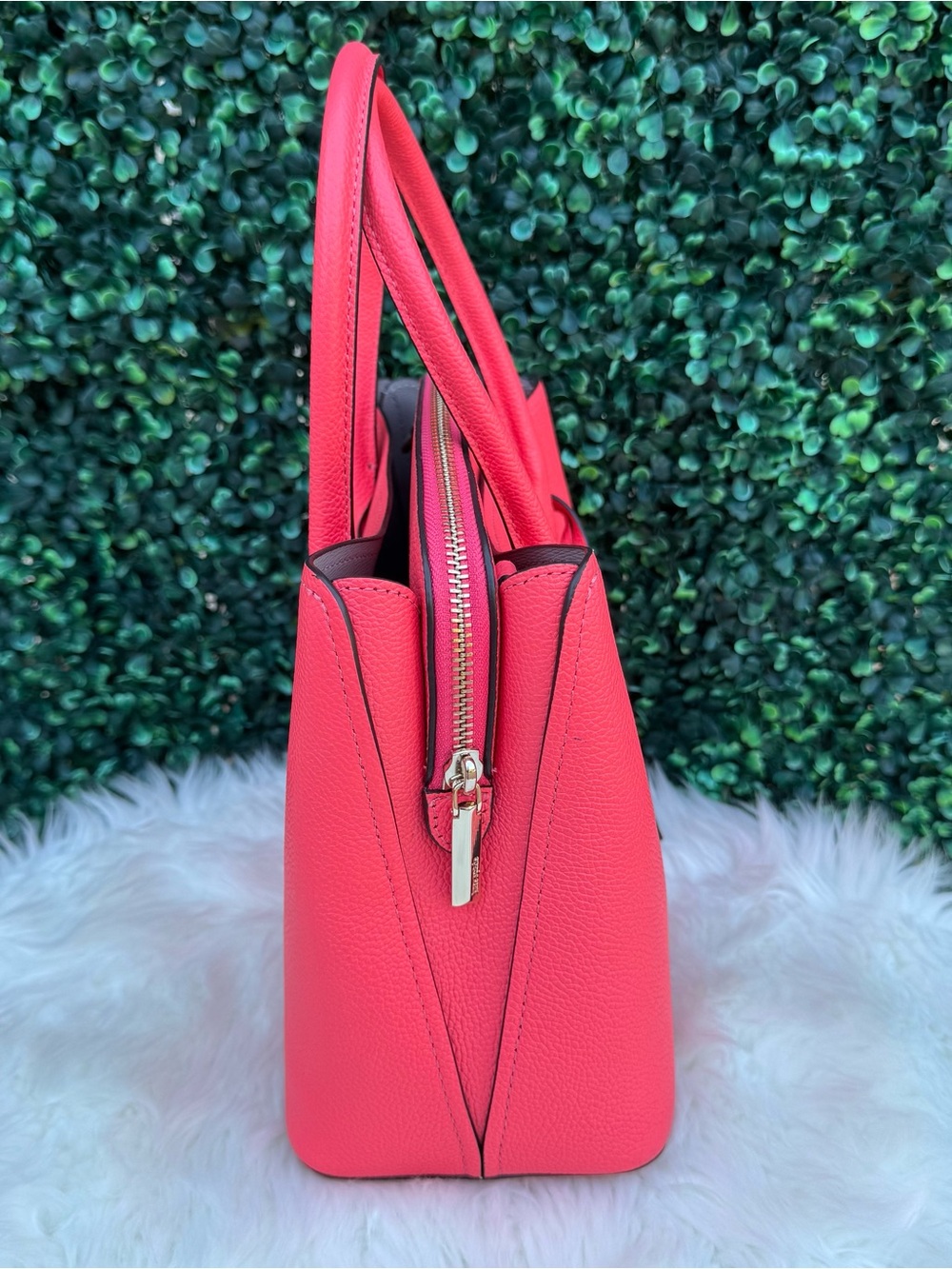 Kate Spade Medium Margaux Satchel in Lychee - Picture 6 of 11